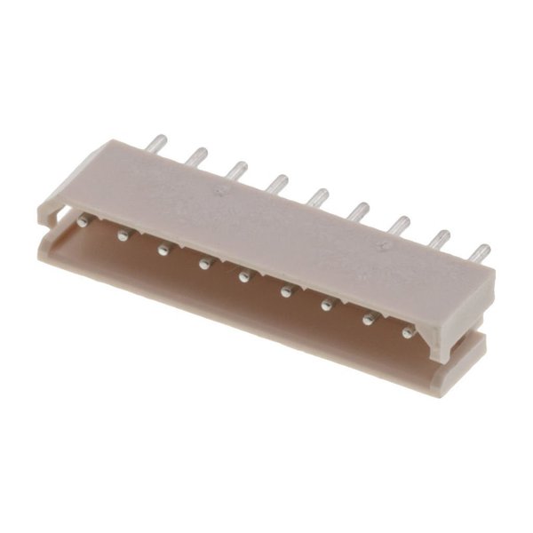 Molex Board Connector, 9 Contact(S), 1 Row(S), Male, Straight, 0.098 Inch Pitch, Solder Terminal,  22035095